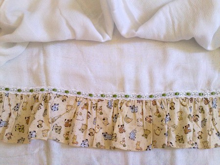 Toalha-fralda com tecido